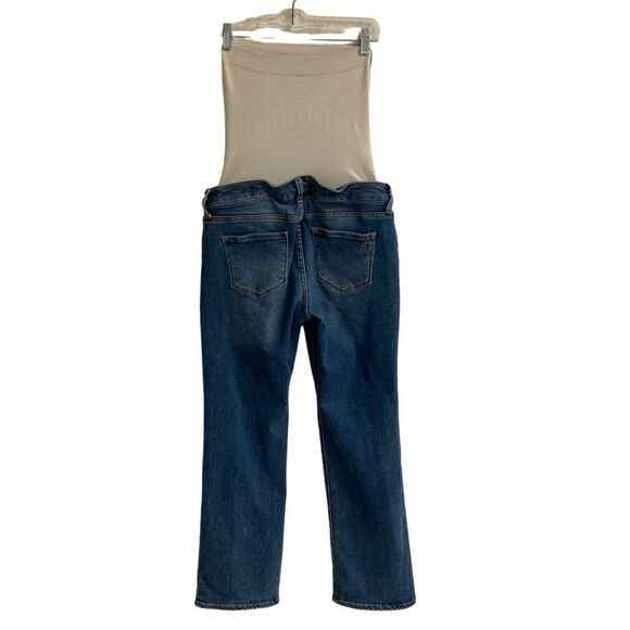 BLANQI medium wash full belly coverage flare denim jeans 10 - Picture 5 of 10